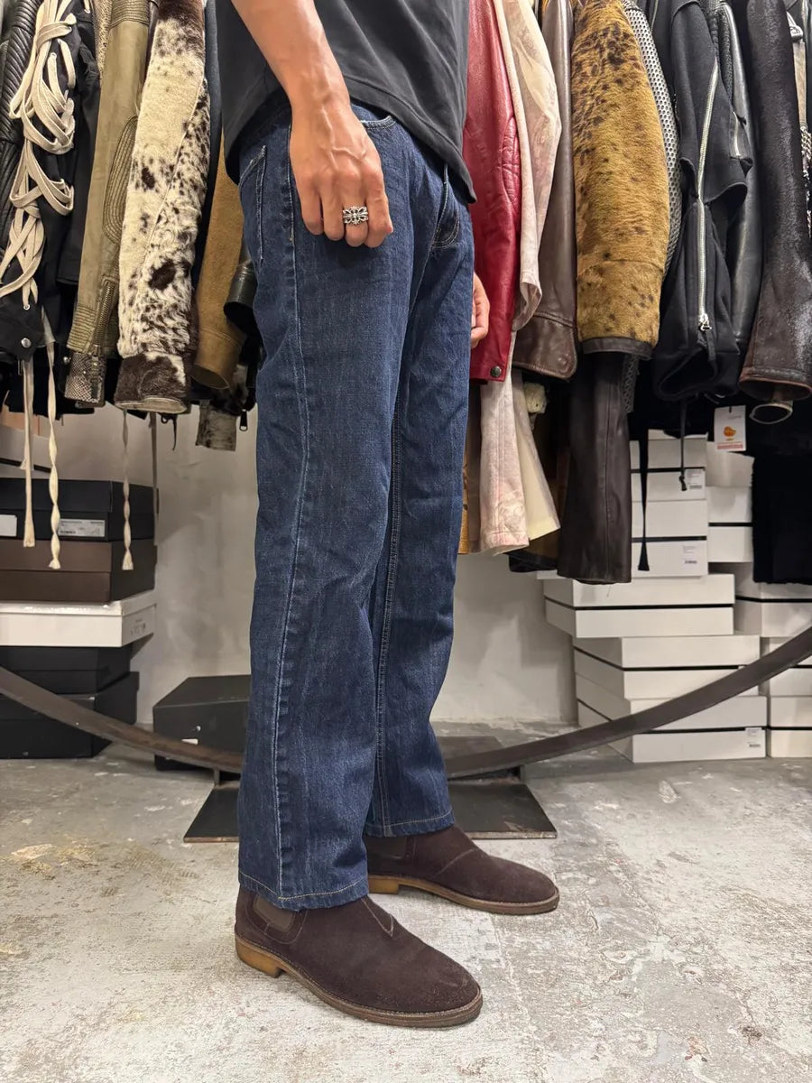 AW2008 Gucci Navy Brut Blue Regular Denim Jeans NiolIud 3
