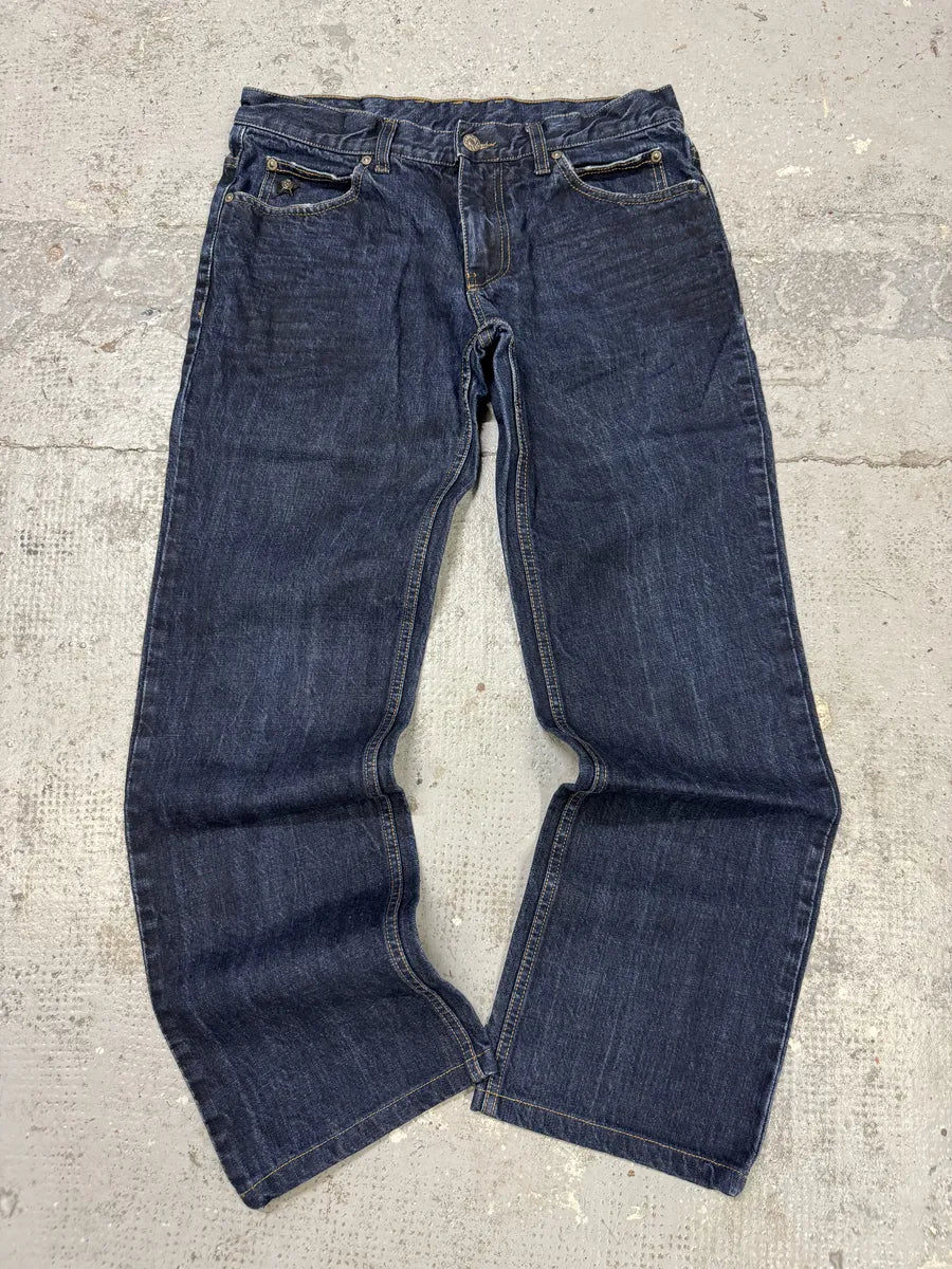 AW2008 Gucci Navy Brut Blue Regular Denim Jeans NiolIud 7