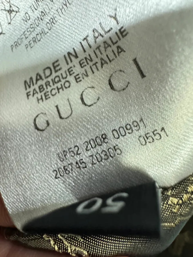 AW2008 Gucci Officer Beige Utility Cotton Jacket jqNjTMi 11