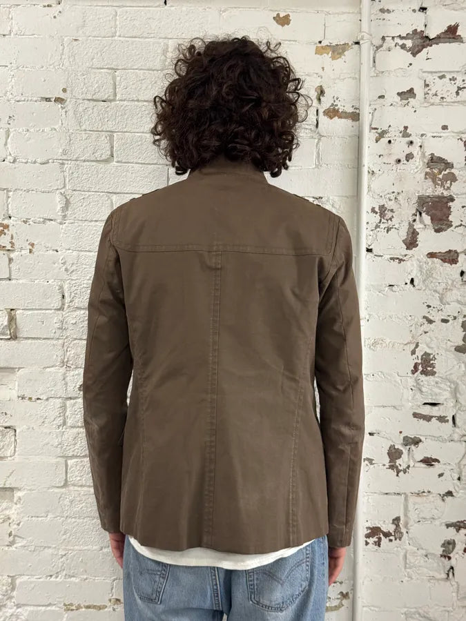 AW2008 Gucci Officer Beige Utility Cotton Jacket jqNjTMi 2