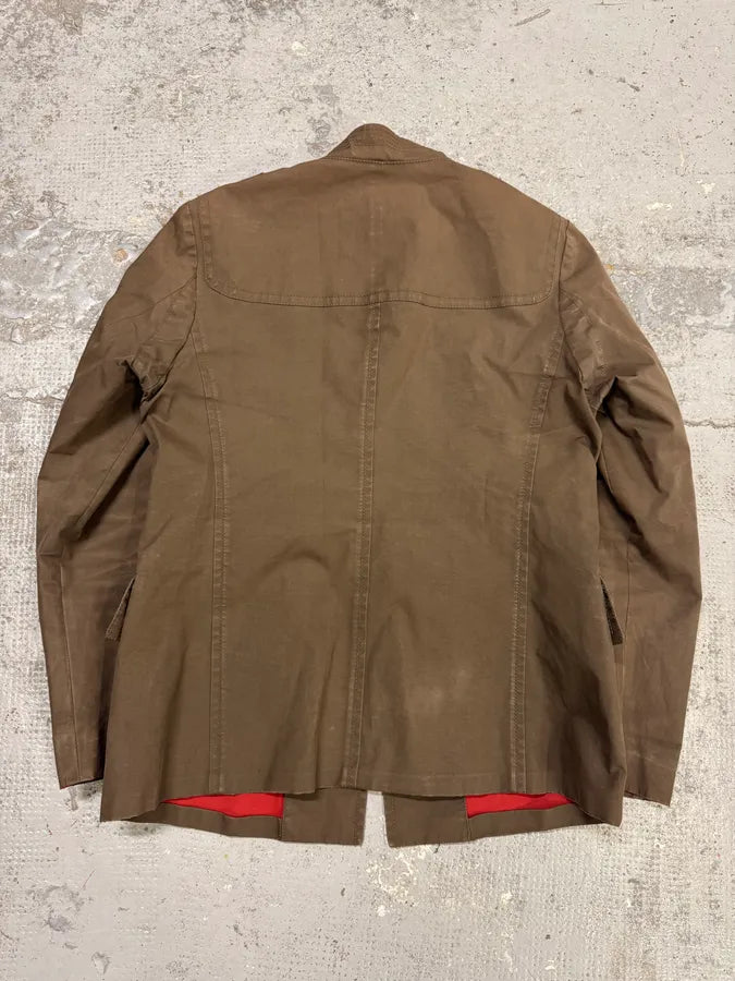 AW2008 Gucci Officer Beige Utility Cotton Jacket jqNjTMi 4