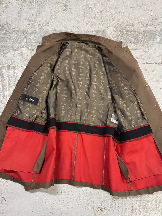 AW2008 Gucci Officer Beige Utility Cotton Jacket jqNjTMi 5