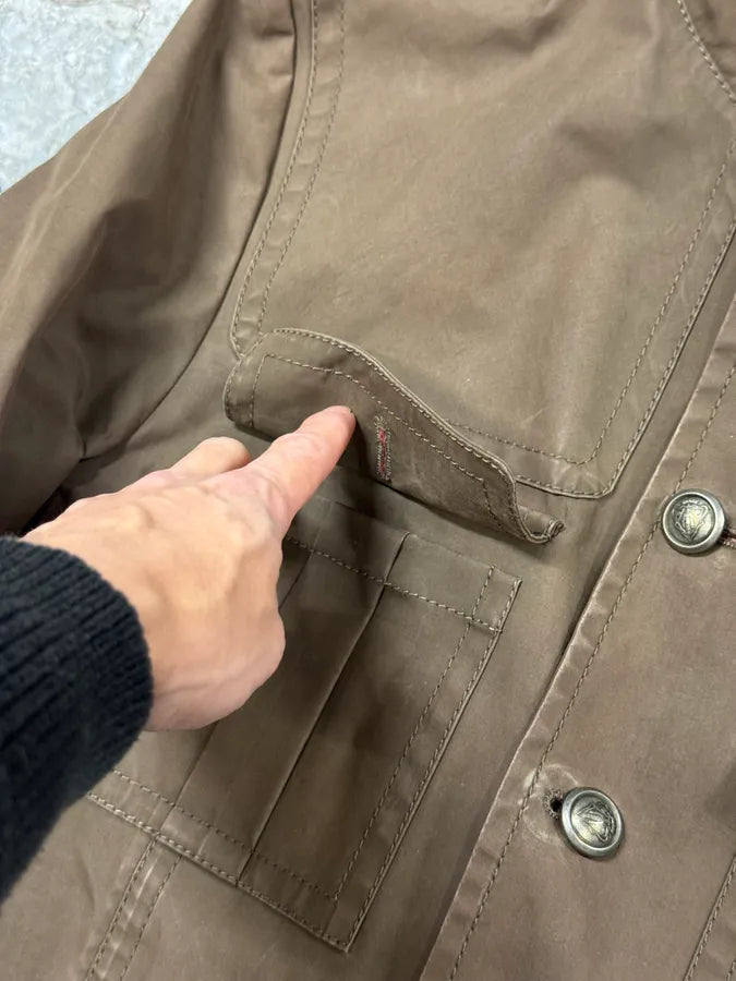AW2008 Gucci Officer Beige Utility Cotton Jacket jqNjTMi 8