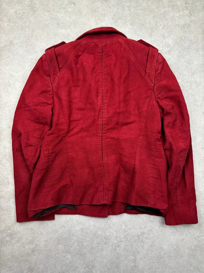 AW2008 Gucci Red Officer Buttoned Jacket by Frida Giannini sMFTqAX 4