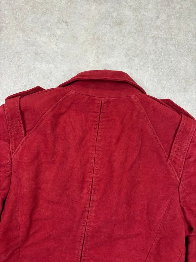 AW2008 Gucci Red Officer Buttoned Jacket by Frida Giannini sMFTqAX 5