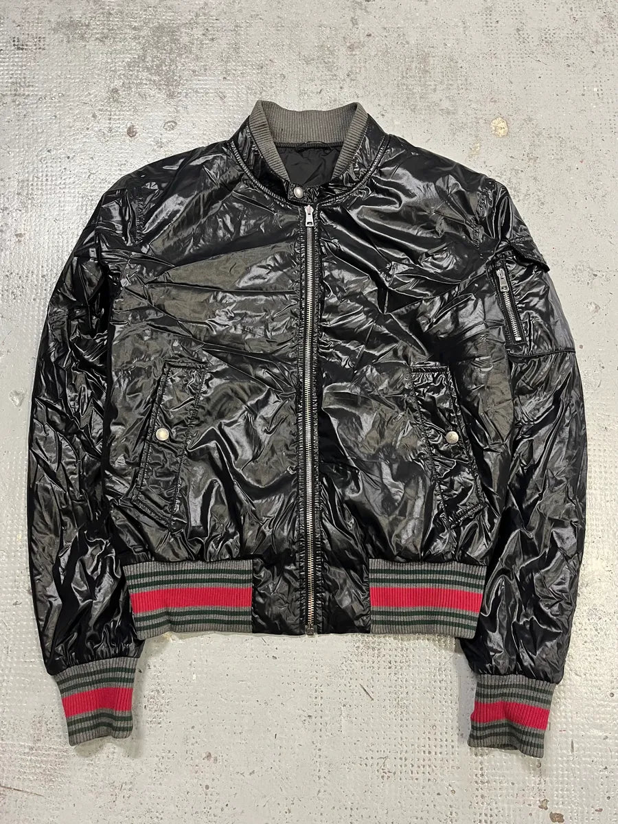 AW2008 Gucci Signature Black Bomber Jacket by Frida Giannini kEZuhEA 0
