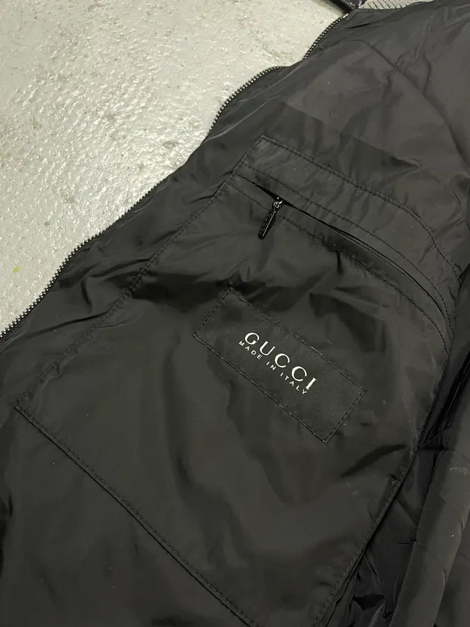 AW2008 Gucci Signature Black Bomber Jacket by Frida Giannini kEZuhEA 8