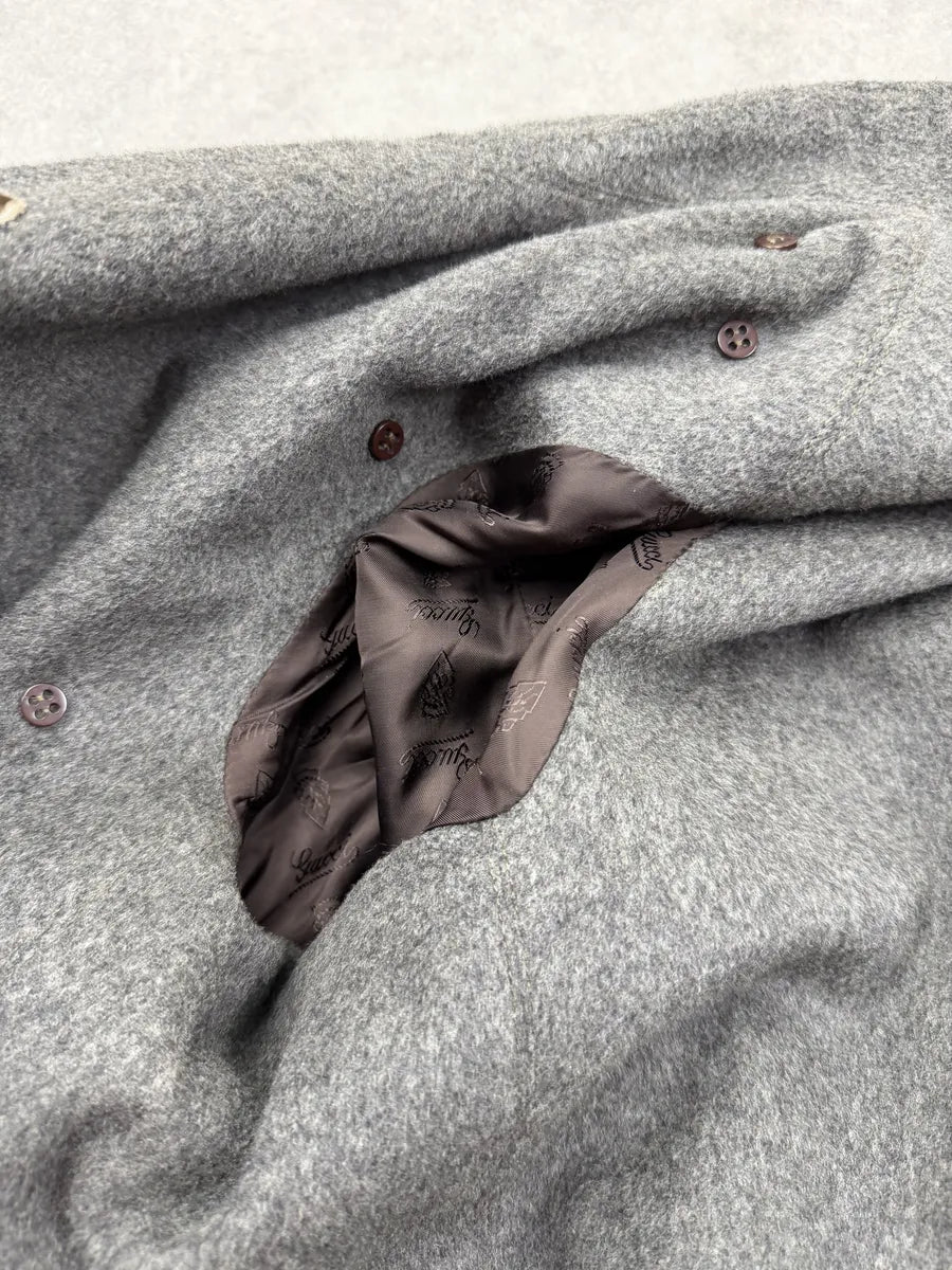 AW2008 Gucci Swedish Brown Grained Leather Jacket by Frida Giannini syEjcph 16