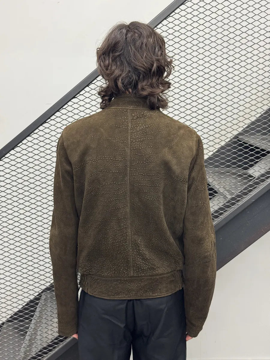 AW2008 Gucci Swedish Brown Grained Leather Jacket by Frida Giannini syEjcph 3