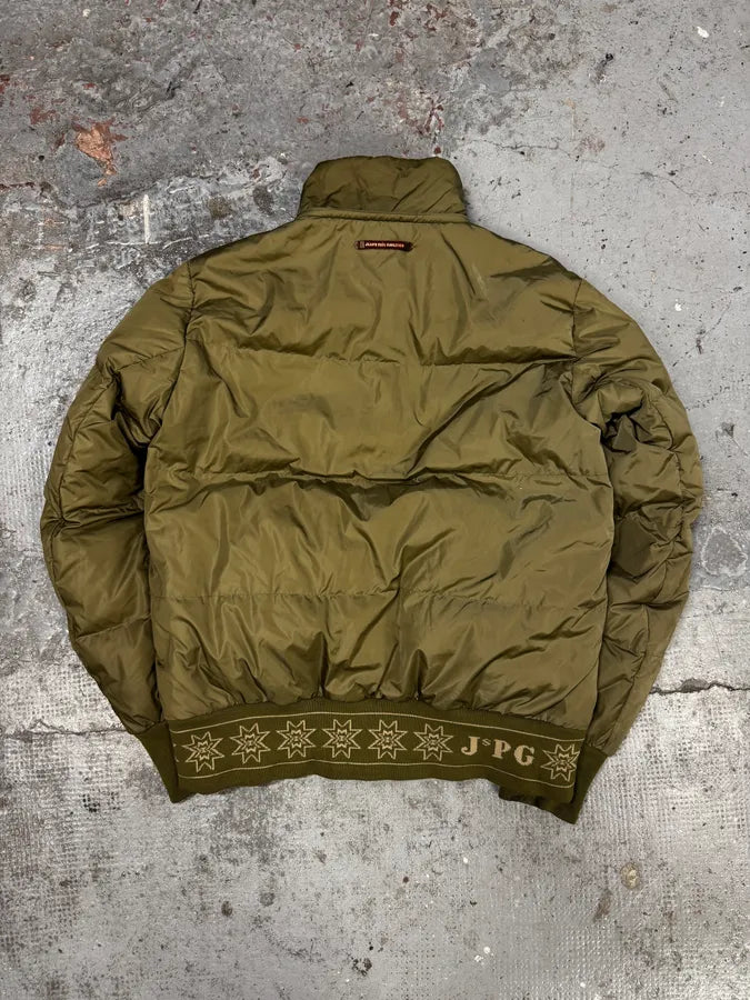 AW2008 Jean Paul Gaultier Olive Green Puffer Bomber Jacket WRYxWHK 5