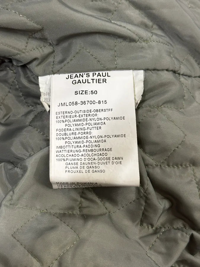 AW2008 Jean Paul Gaultier Olive Green Puffer Bomber Jacket WRYxWHK 9