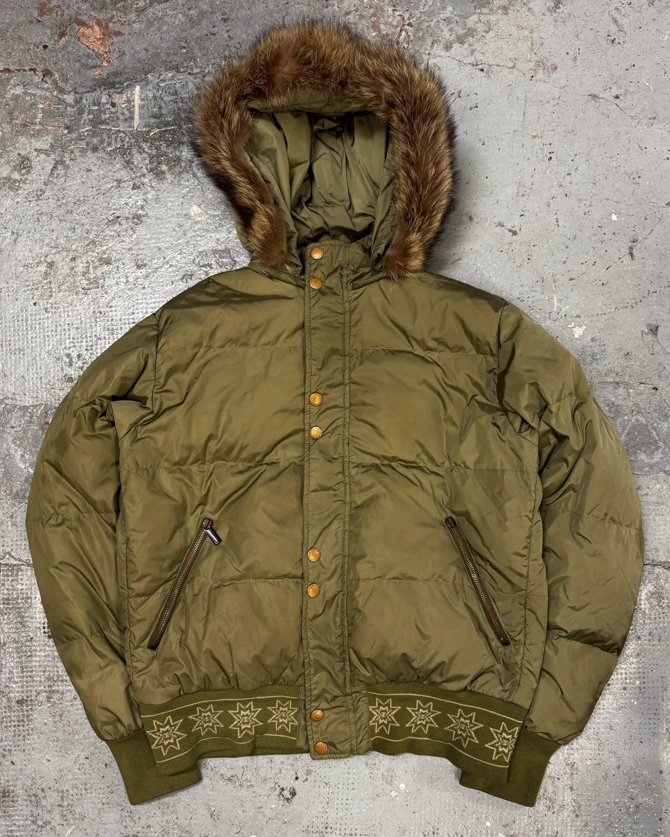 AW2008 Jean Paul Gaultier Olive Green Puffer Bomber Jacket WRYxWHK 0