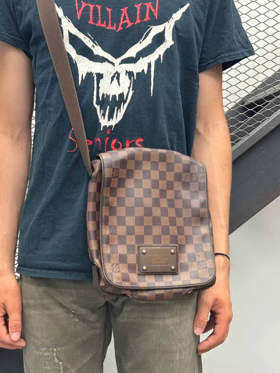 AW2008 Louis Vuitton Brooklyn Brown Monogram Leather Shoulder Bag STpoWdG 2