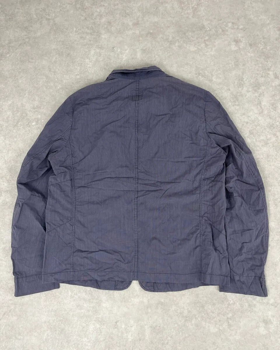 AW2008 Marithé + François Girbaud Navy Light Striped Classy Blazer Jacket GlnDtqF 4