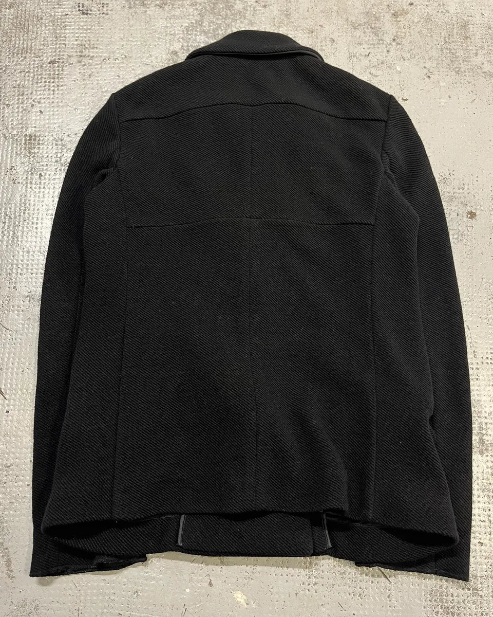 AW2008 Miu Miu Black Wool Double-Breasted Coat tSMMDnw 6