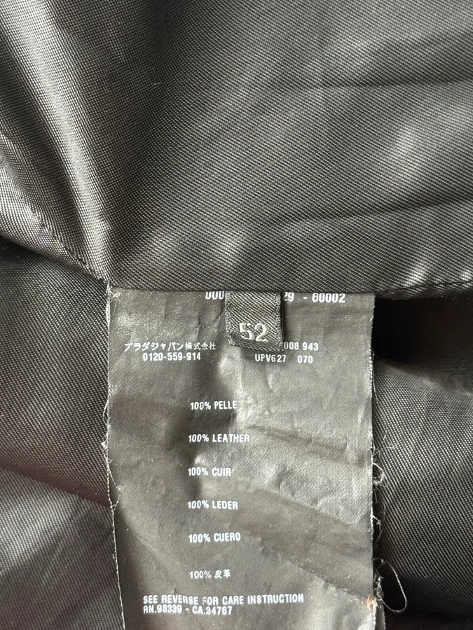 AW2008 Prada Black Classy Leather Jacket eCqSDym 10