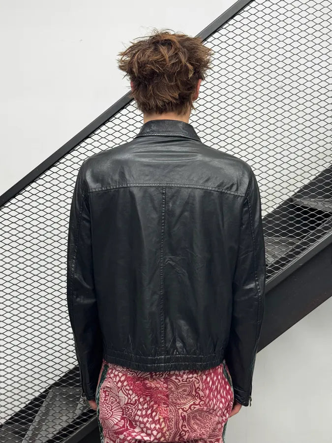 AW2008 Prada Black Classy Leather Jacket eCqSDym 3