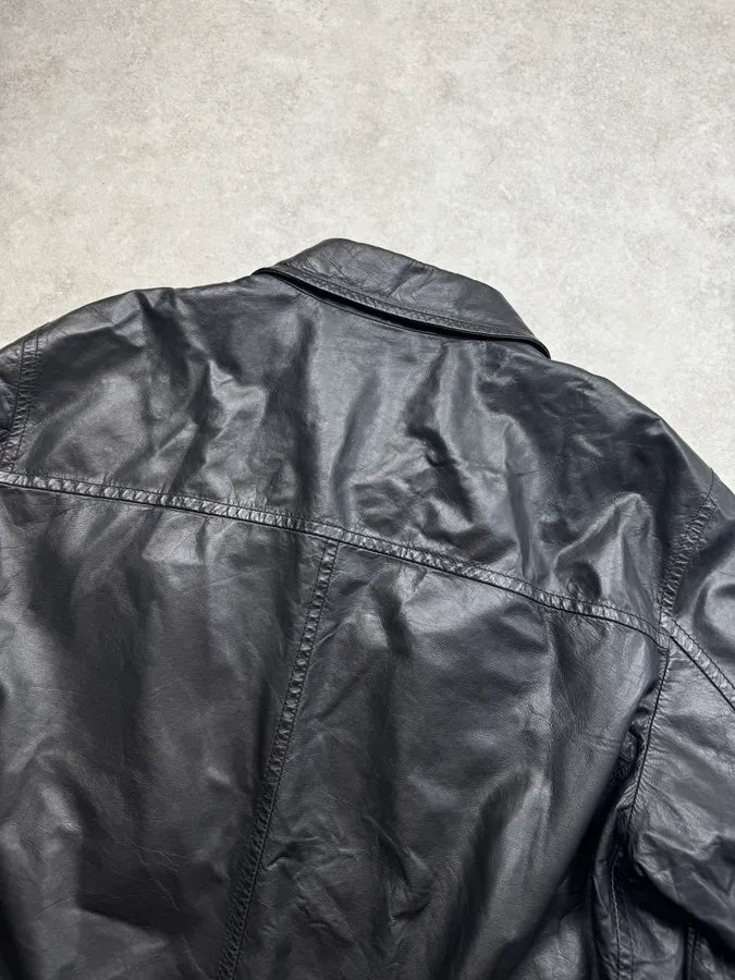 AW2008 Prada Black Classy Leather Jacket eCqSDym 5