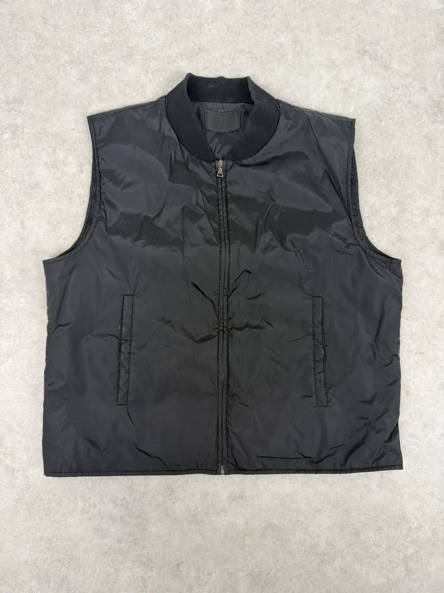 AW2008 Prada Black Nylon Light Vest Jacket bPGiupC 2