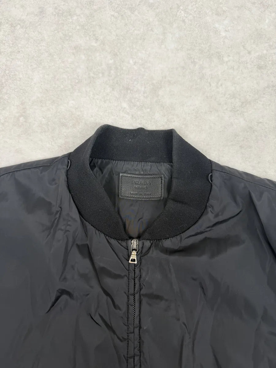 AW2008 Prada Black Nylon Light Vest Jacket bPGiupC 7