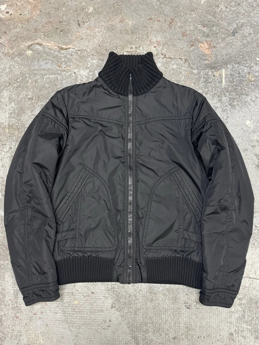 AW2008 Prada Black Nylon Utility Bomber Jacket (M/L) 0
