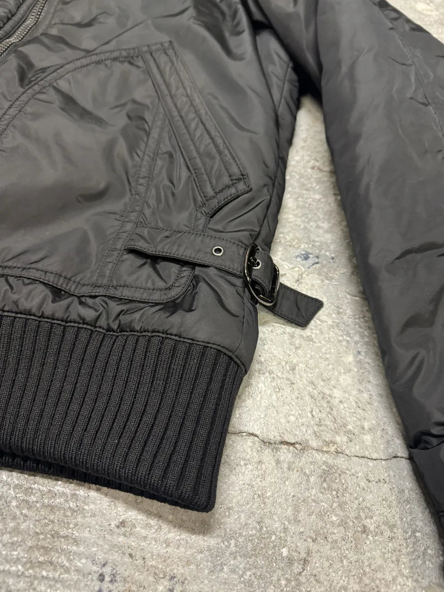 AW2008 Prada Black Nylon Utility Bomber Jacket (M/L) 10