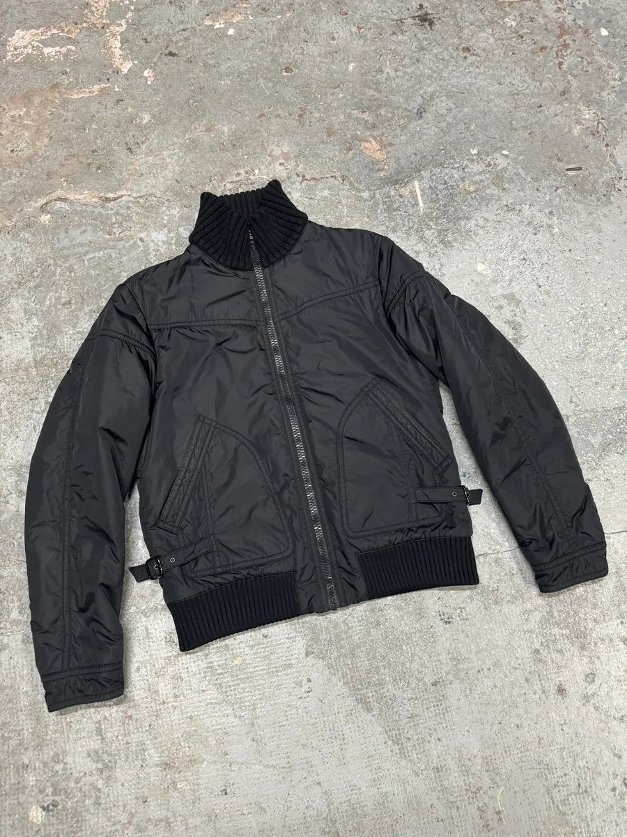 AW2008 Prada Black Nylon Utility Bomber Jacket (M/L) 5