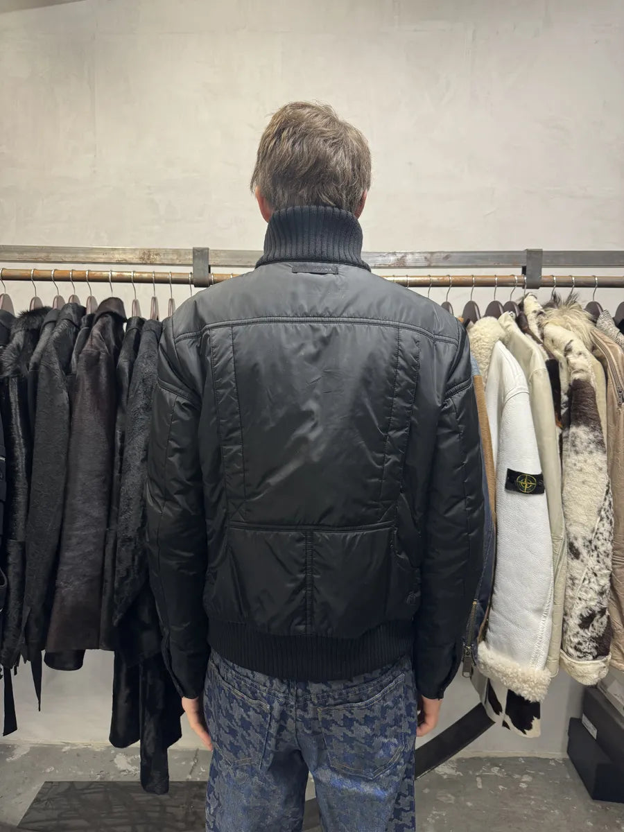 AW2008 Prada Black Nylon Utility Bomber Jacket (M/L) 7