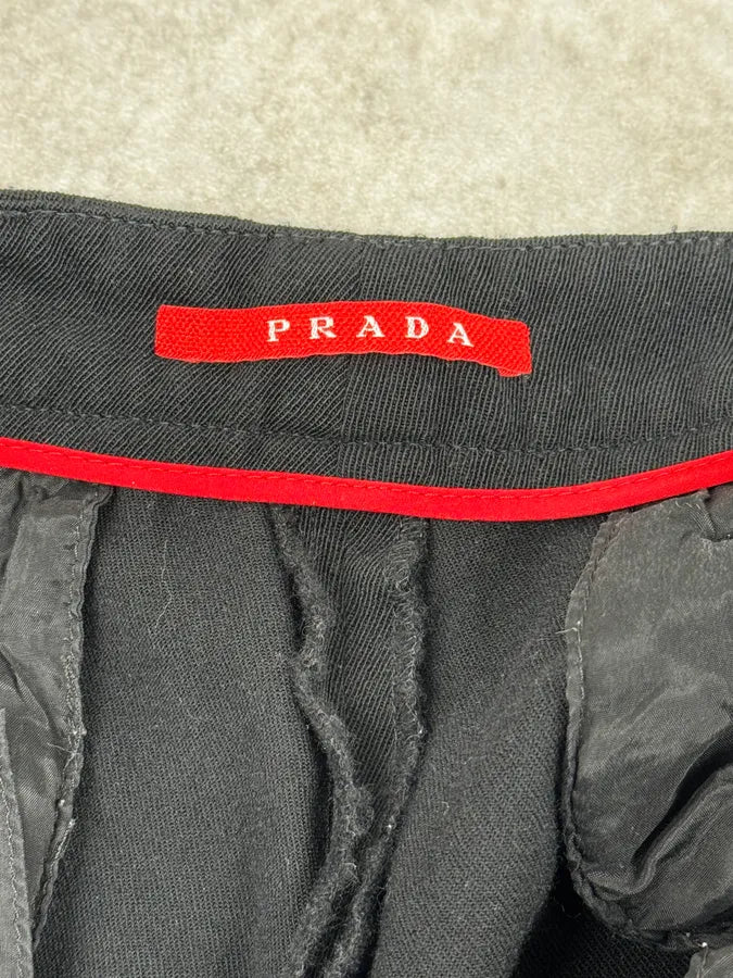 AW2008 Prada Black Sleek Pants mHnWHtW 7