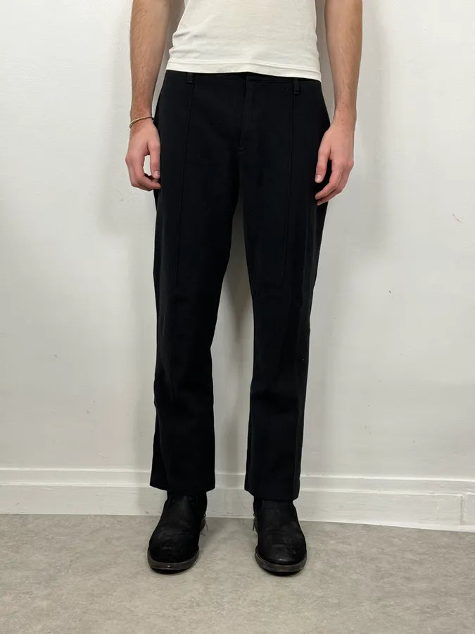 AW2008 Prada Black Sleek Pants mHnWHtW 1