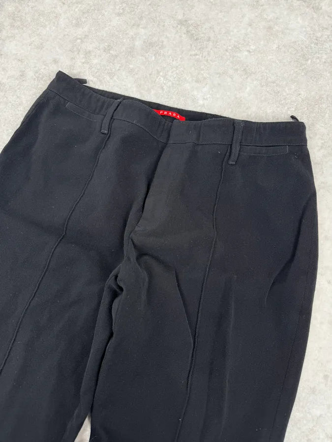 AW2008 Prada Black Sleek Pants mHnWHtW 5