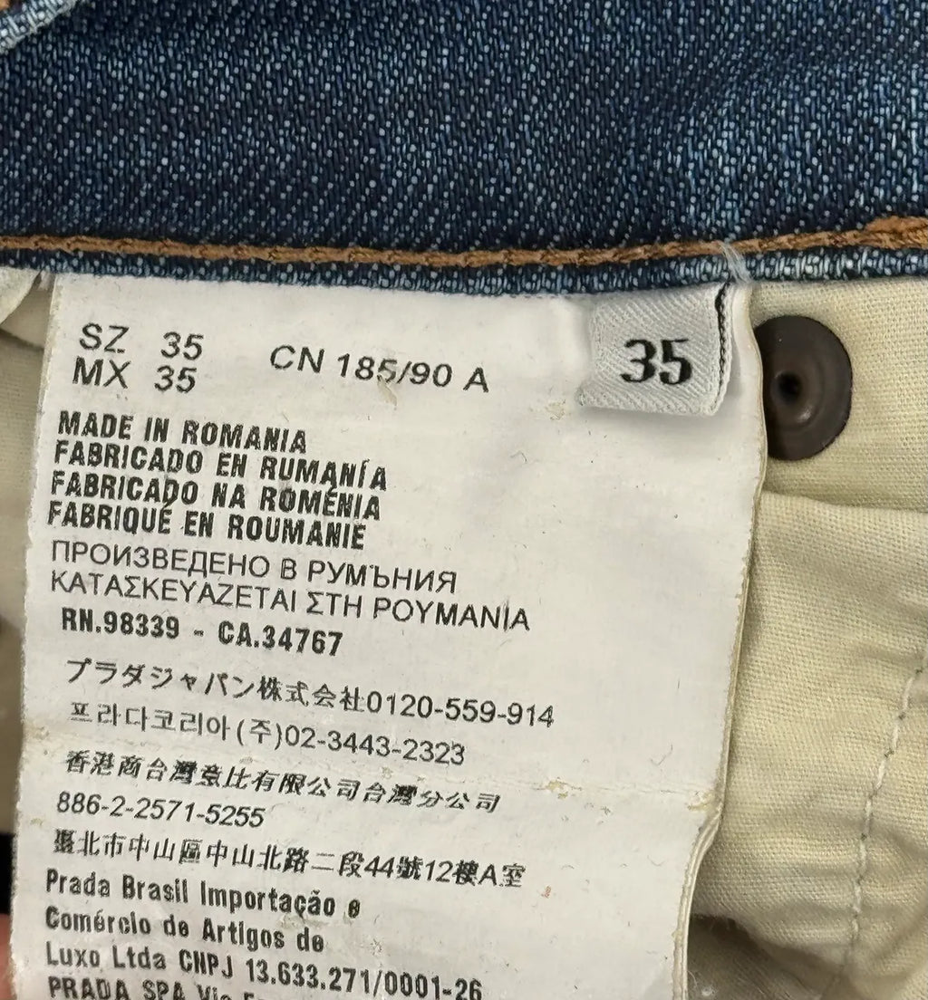 AW2008 Prada Blue Faded Tight Fit Denim Jeans iMLfFLX 9