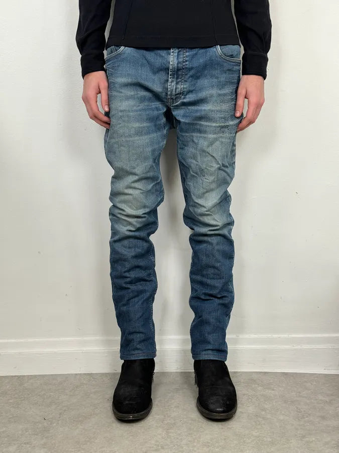 AW2008 Prada Blue Faded Tight Fit Denim Jeans iMLfFLX 1
