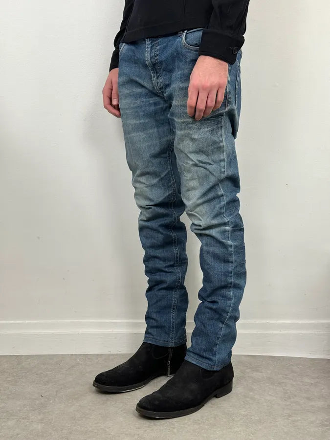 AW2008 Prada Blue Faded Tight Fit Denim Jeans iMLfFLX 2