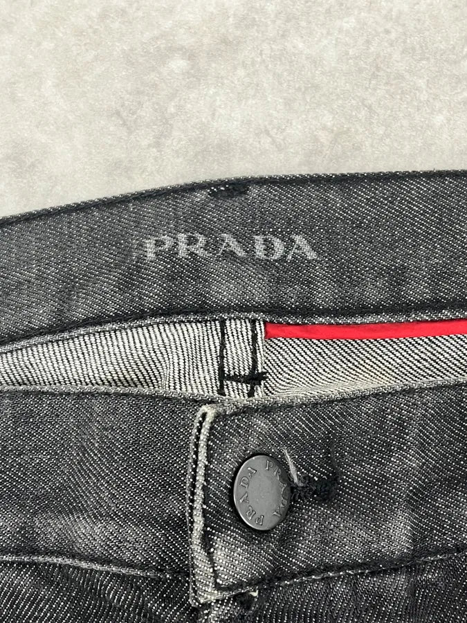 AW2008 Prada Grey Denim Straight Jeans DzyElTQ 10