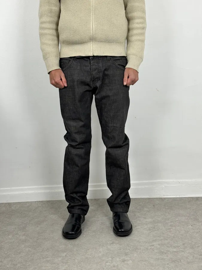 AW2008 Prada Grey Denim Straight Jeans DzyElTQ 1
