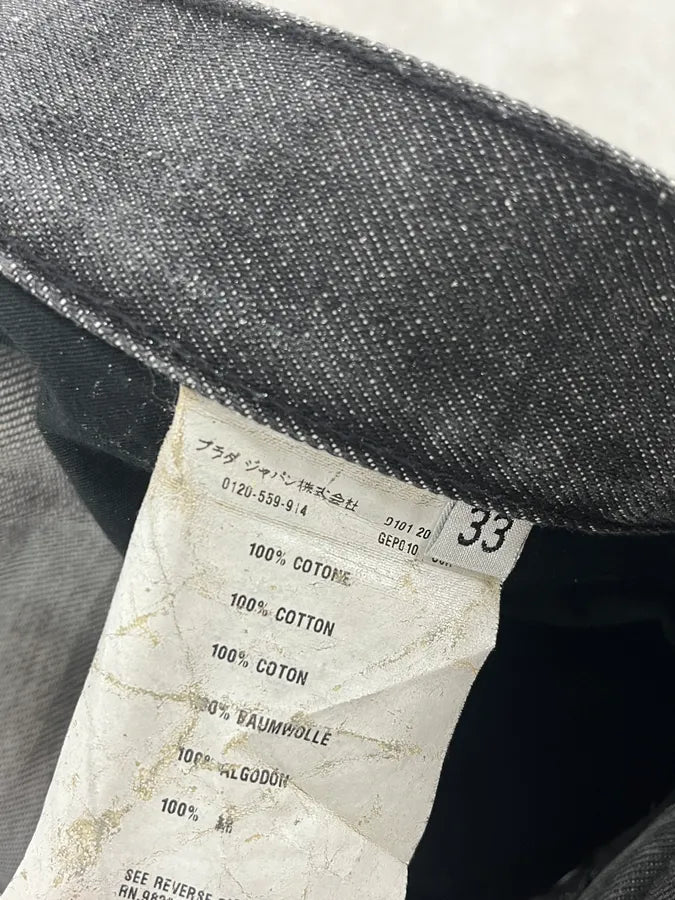 AW2008 Prada Grey Denim Straight Jeans DzyElTQ 11
