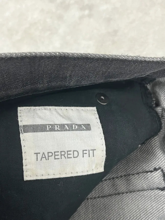 AW2008 Prada Grey Denim Straight Jeans DzyElTQ 12