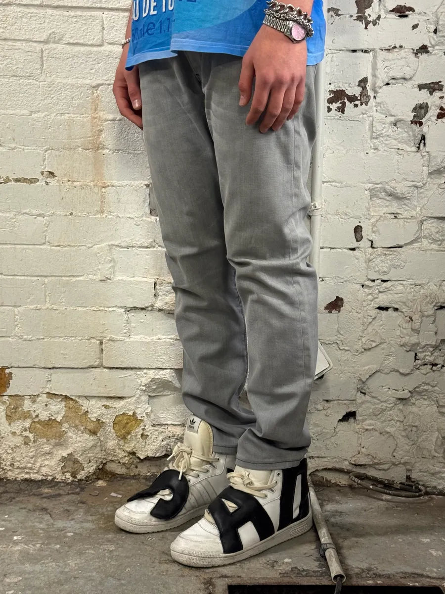 AW2008 Prada Grey Denim Tapered Fit Jeans tmFyxPs 2