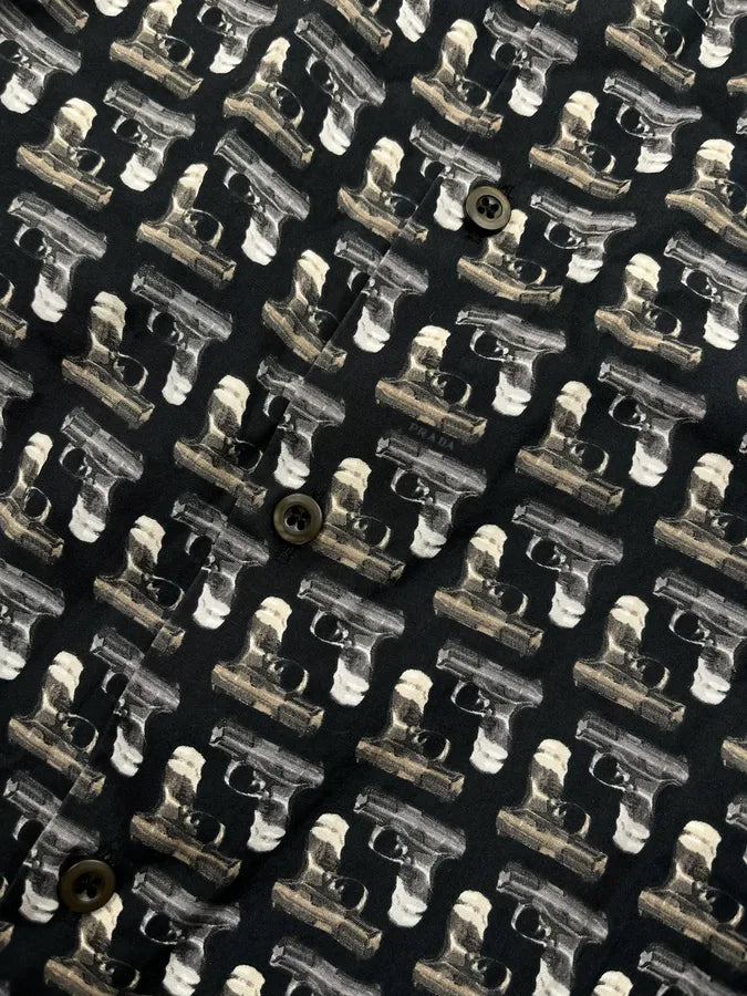 AW2008 Prada Gun Mafia Black Shirt nCVkSue 4