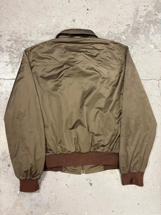 AW2008 Prada Light Olive Nylon Bomber Jacket SLDpZIO 5