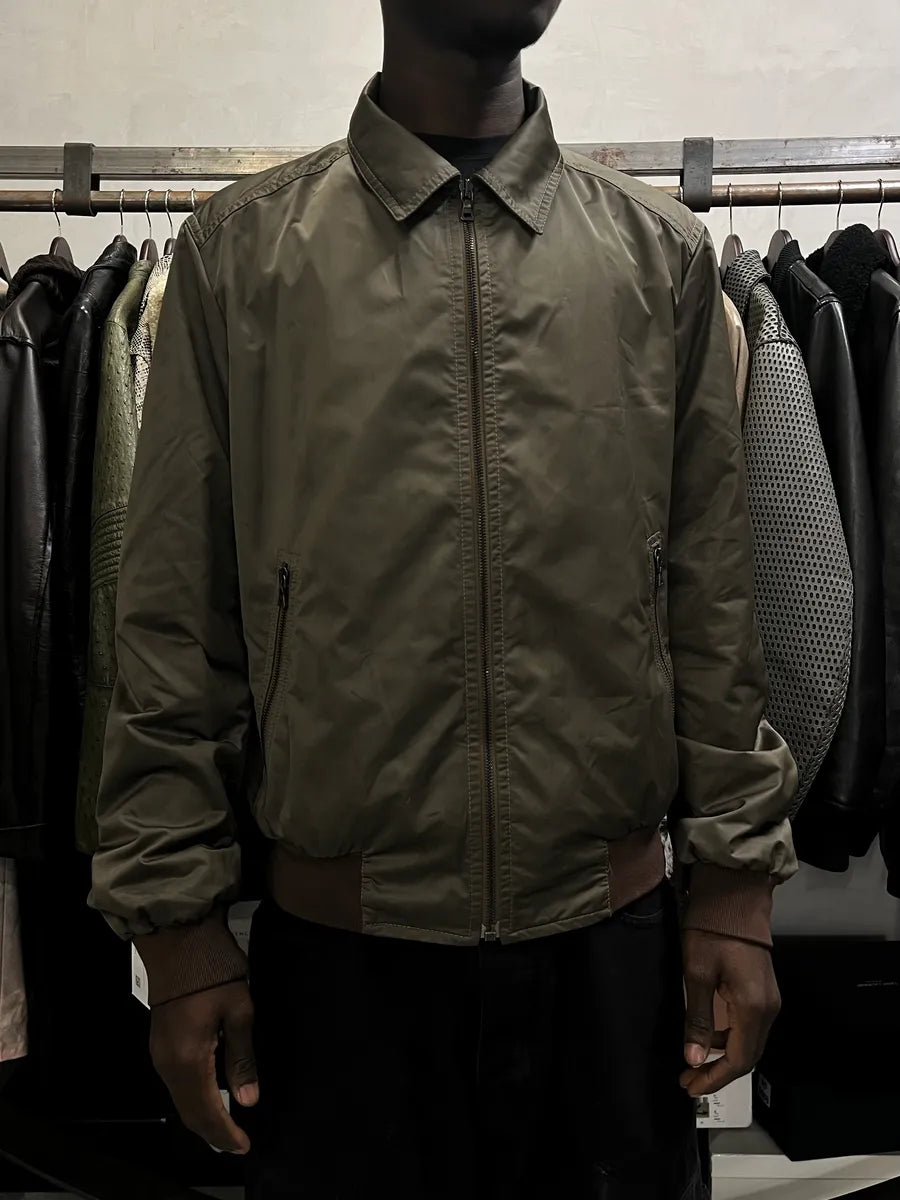 AW2008 Prada Light Olive Nylon Bomber Jacket SLDpZIO 1