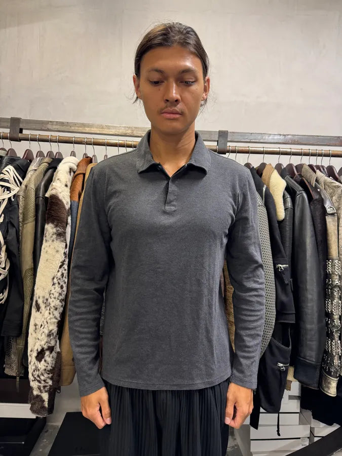 AW2008 Prada Linea Rossa Grey Polo Shirt BKmNCBE 1