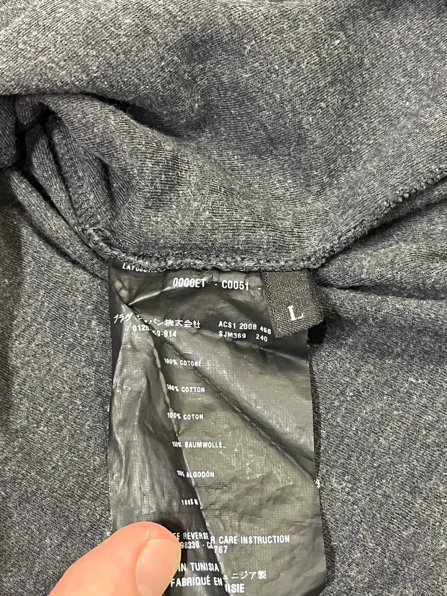 AW2008 Prada Linea Rossa Grey Polo Shirt BKmNCBE 5