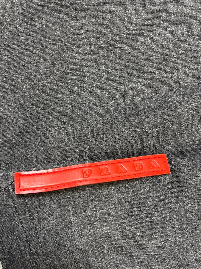 AW2008 Prada Linea Rossa Grey Polo Shirt BKmNCBE 6