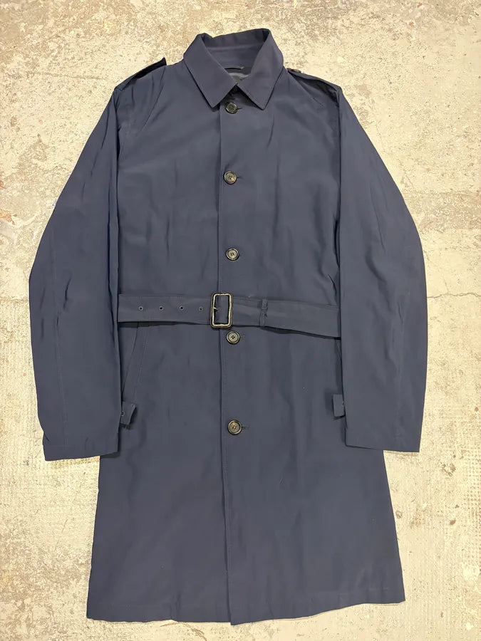 AW2008 Prada Navy Nylon Belted Trench Jacket qgahgFm 1
