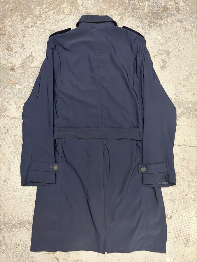 AW2008 Prada Navy Nylon Belted Trench Jacket qgahgFm 5