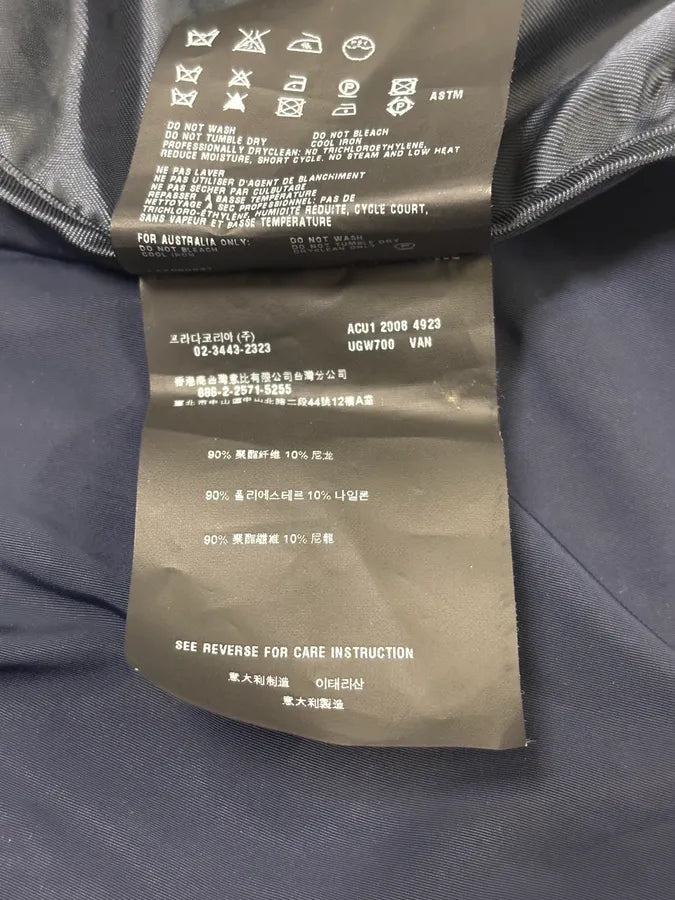 AW2008 Prada Navy Nylon Belted Trench Jacket qgahgFm 9