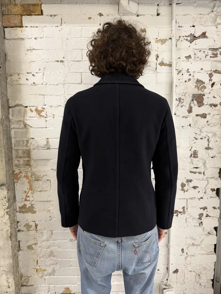 AW2008 Prada Navy Wool Classy Caban Jacket EErWBcA 1