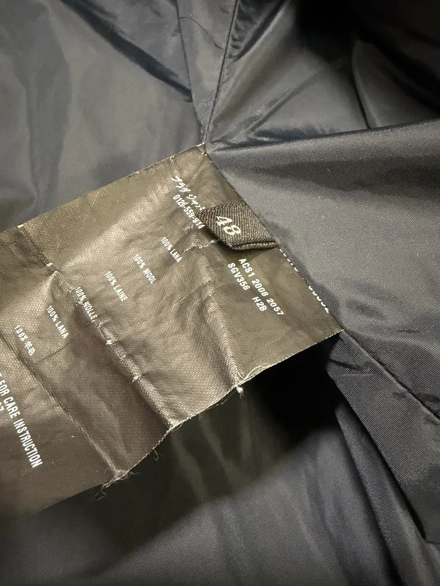 AW2008 Prada Navy Wool Classy Caban Jacket EErWBcA 7